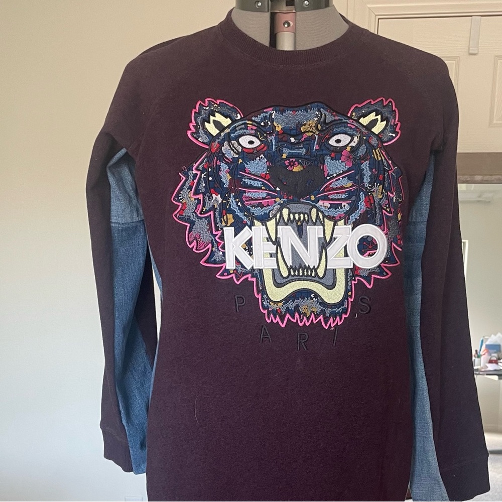 Kenzo sweatshirt tunic dress O/S